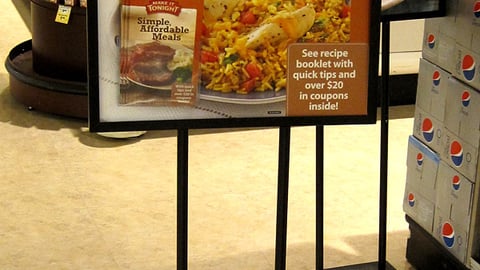 Dominick's 'Make it Tonight' Stanchion Sign
