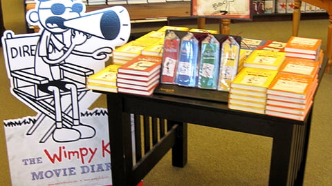 Barnes & Noble 'Diary of a Wimpy Kid' Display