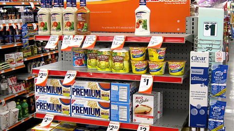 Family Dollar Kraft 'Exactly the Same' Endcap Header