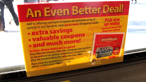 A&P 'Good Deals' Cling