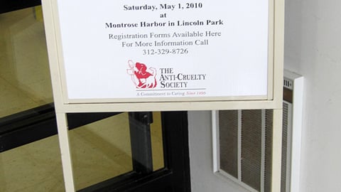 PetSmart 'Bark in the Park' Stanchion Sign
