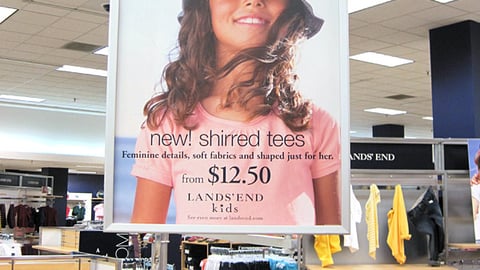 Sears Lands' End Pole Sign