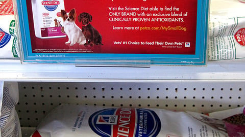 Petco Hill's Science Diet Framed Shelf Sign