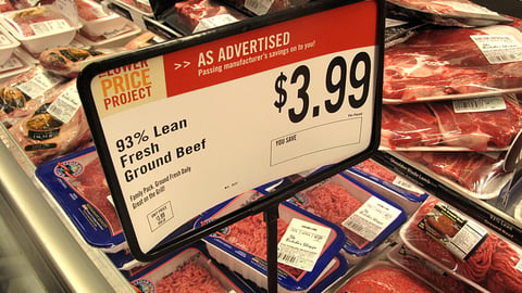 A&P 'Lower Price Project' Framed Sign