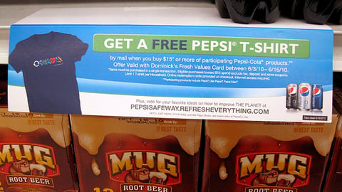 Pepsi Dominick's 'Refresh' Shelf Sign