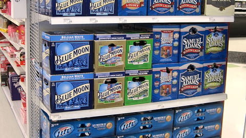 Meijer 'Make It Super' Beer Endcap