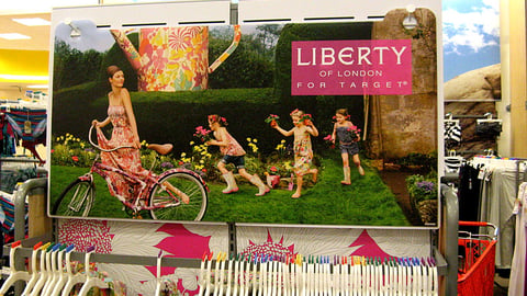 Target Liberty of London Apparel Rack Header
