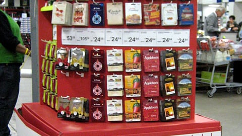 Sam's Club Holiday Gift Card Display