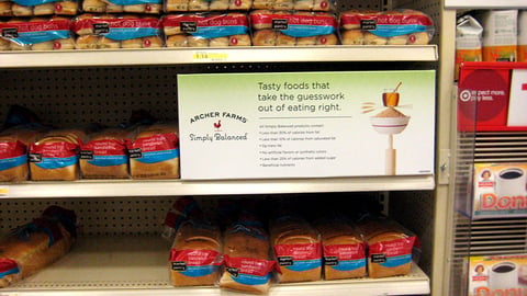 Target 'Simply Balanced' Shelf Sign