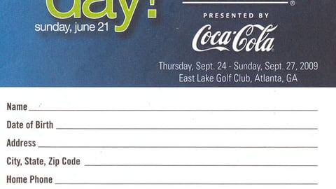 JCPenney Dad's Day Golf Sweeps Entry Form
