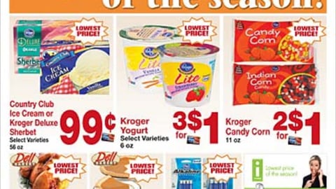 Kroger 'Lowest Prices of the Season' Feature
