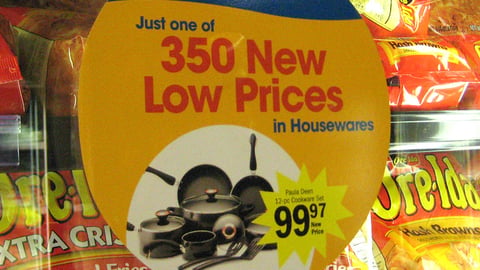 Kroger 'New Low Prices' Cooler Cling