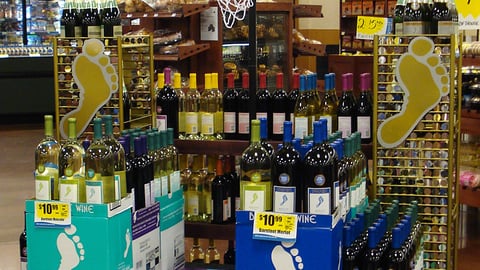 Barefoot Wine 'Basketball' Display