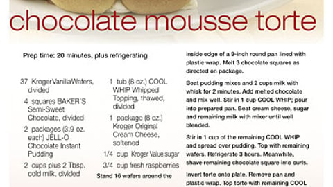 Kroger Kraft 'My Recipes' Feature