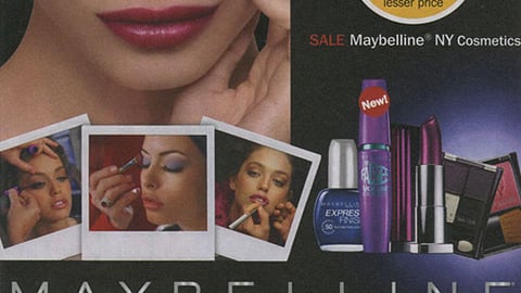 Maybelline Walgreens 'Fashion Week' FSI