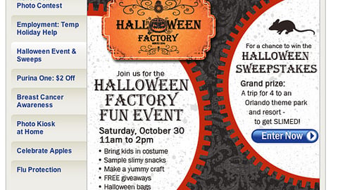 Meijer 'Halloween Factory' Online Ad