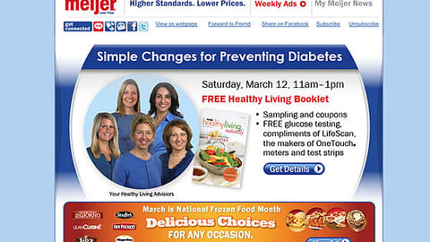 Nestle Meijer 'Delicious Choices' Email Ad