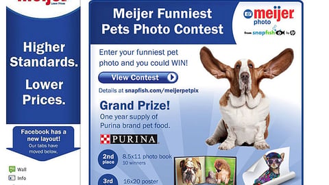Meijer 'Funniest Pet Photo' Facebook Ad