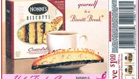 Nonni's Biscotti 'Help Find a Cure' FSI