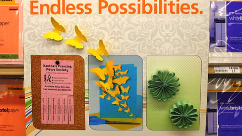 OfficeMax Color Paper Shelf Sign