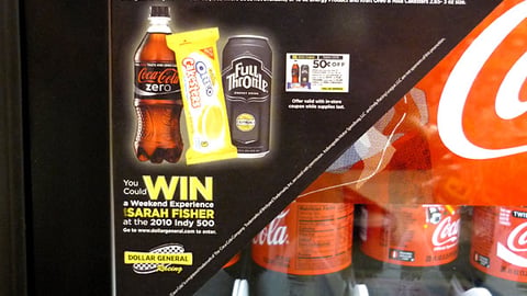 Dollar General Coca-Cola/Kraft Sweeps Cooler Cling