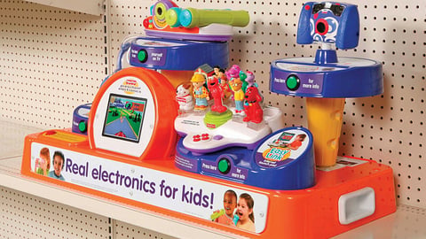 Fisher-Price's Interactive Shelf Display