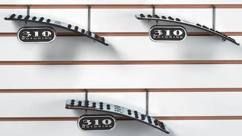 310 Motoring Footwear Slatwall Displays