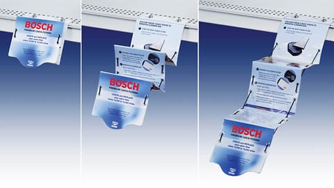 Bosch Accordian Shelf Display