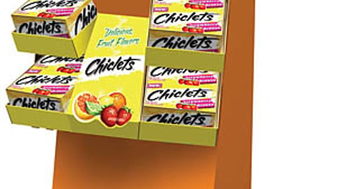 Cadbury Adams Gum Floorstand