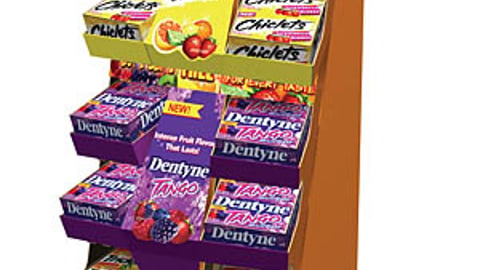 Cadbury Adams Gum Floorstand