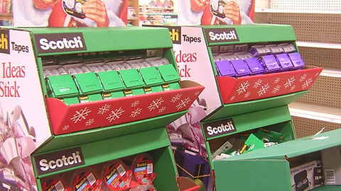Scotch Tape Holiday Floorstands