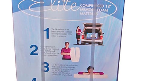 Memory Foam Mattress Wheeled Packaging