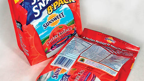 Sunsweet Smart Pack Display Packaging