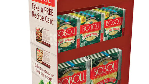 Boboli "Better-for-You" Pizza Crust Floorstand