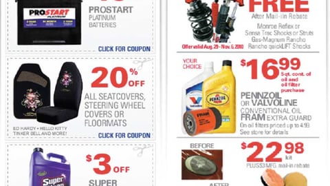Pep Boys Online Coupons
