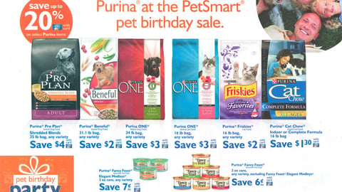 Purina PetSmart 'Birthday Party' FSI