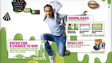 Nickelodeon Kmart 'Kids Choice Awards' Microsite