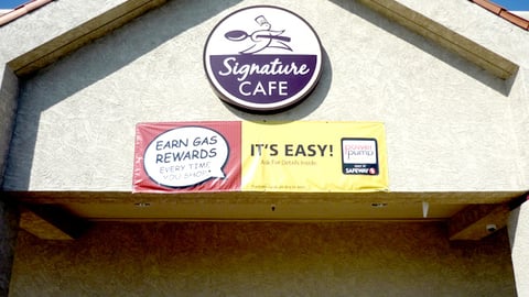 Safeway 'PowerPump' Outdoor Banner