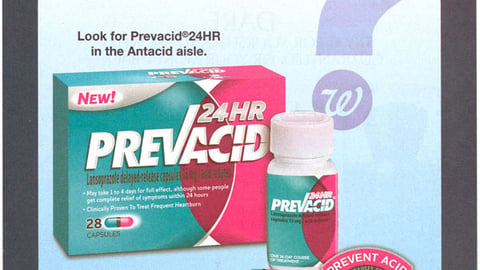 Prevacid Walgreens Co-Equity FSI