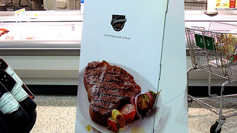 Publix Steakhouse Cuts Standee