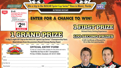 Rite Aid Nabisco NASCAR Sweeps Feature