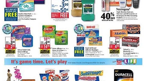 Rite Aid J&J FSI Overlay Feature