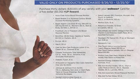 Rite Aid Diabetes Incentive Feature