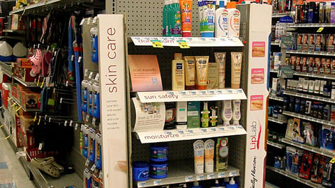 Rite Aid Skincare Endcap