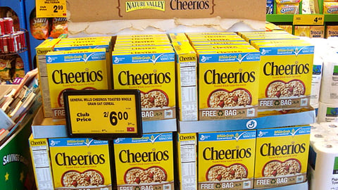 Cheerios Safeway Earth Day Pallet Display