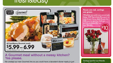 Fresh & Easy Gourmet Launch Email