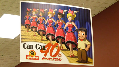 ShopRite 'Can Can' Ceiling Sign