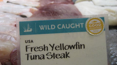 Whole Foods Seafood Rating Sign