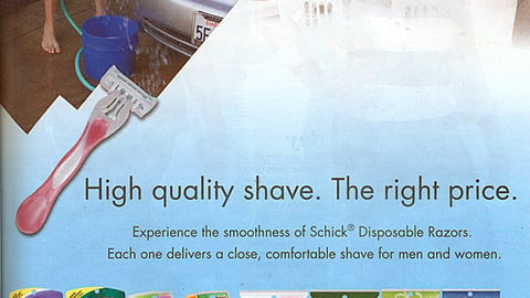 Schick Disposable Razors Ad
