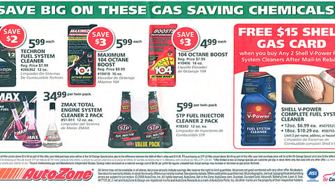 AutoZone Shell Oil Feature